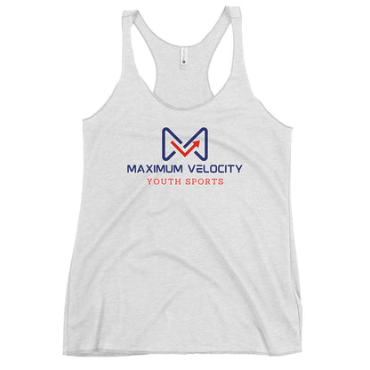 Performance | Thin Racerback Tank Top | Maximum Velocity Youth Sports | Emblem Logo