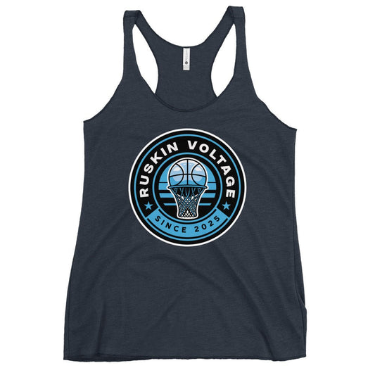 Performance | Thin Racerback Tank Top | Maximum Voltage Athletics District | Hoop Crest Logo
