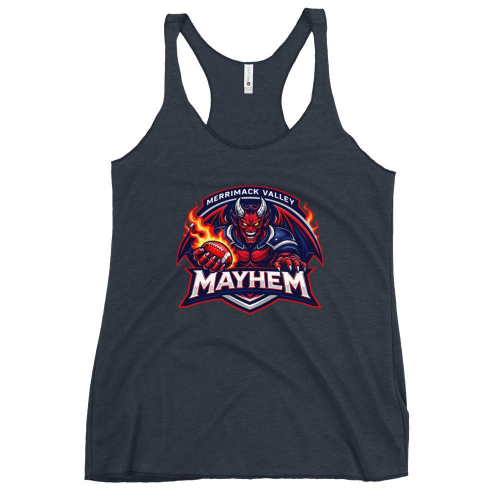 Performance | Thin Racerback Tank Top | Merrimack Valley Mayhem | Overlord Crest Logo