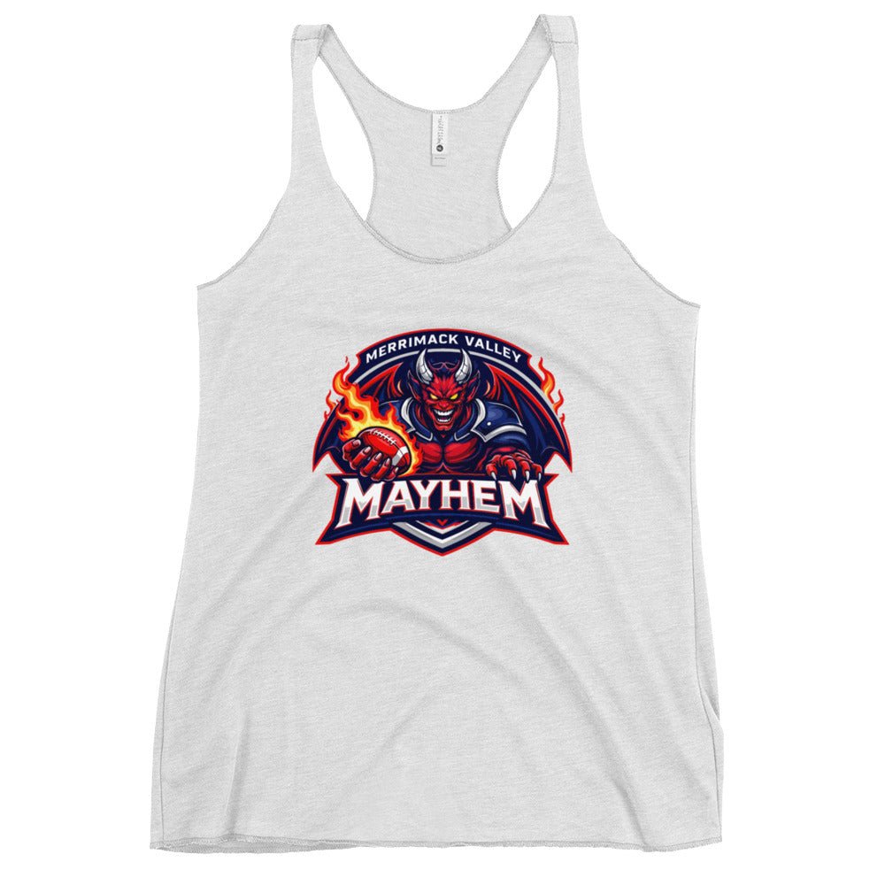 Performance | Thin Racerback Tank Top | Merrimack Valley Mayhem | Overlord Crest Logo