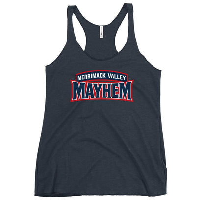 Performance | Thin Racerback Tank Top | Merrimack Valley Mayhem | Script Logo