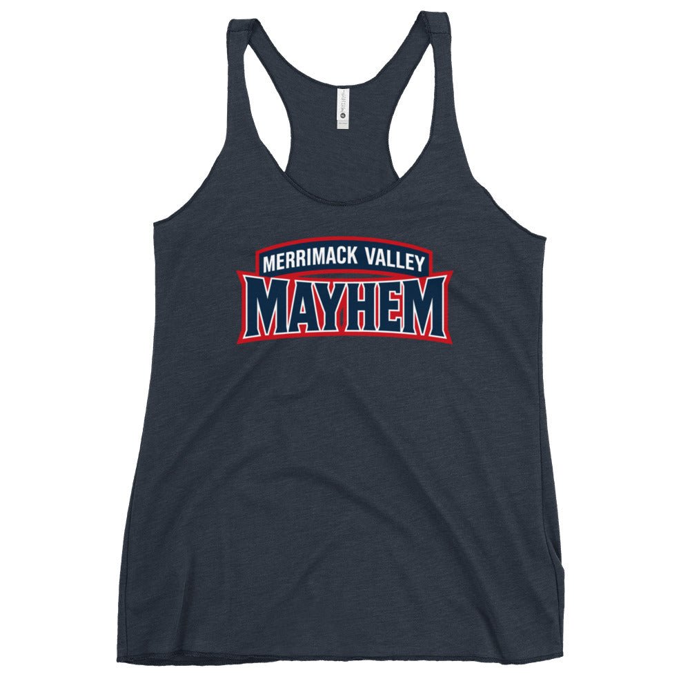 Performance | Thin Racerback Tank Top | Merrimack Valley Mayhem | Script Logo