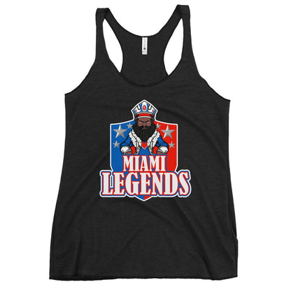 Performance | Thin Racerback Tank Top | Miami Legends Football | King Shield Logo