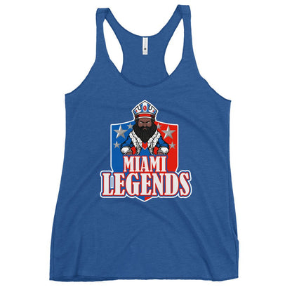Performance | Thin Racerback Tank Top | Miami Legends Football | King Shield Logo