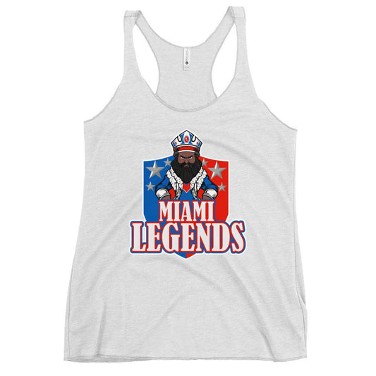 Performance | Thin Racerback Tank Top | Miami Legends Football | King Shield Logo