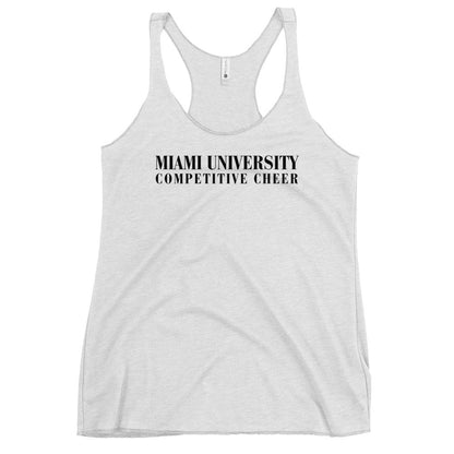 Performance | Thin Racerback Tank Top | Miami University Competitive Cheer Team | Alt Logo