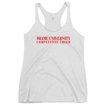Performance | Thin Racerback Tank Top | Miami University Competitive Cheer Team