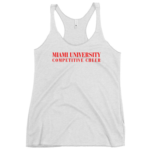 Performance | Thin Racerback Tank Top | Miami University Competitive Cheer Team