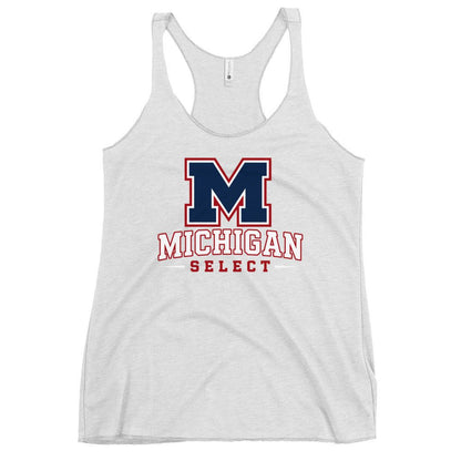 Performance | Thin Racerback Tank Top | Michigan Select Baseball | Emblem Logo