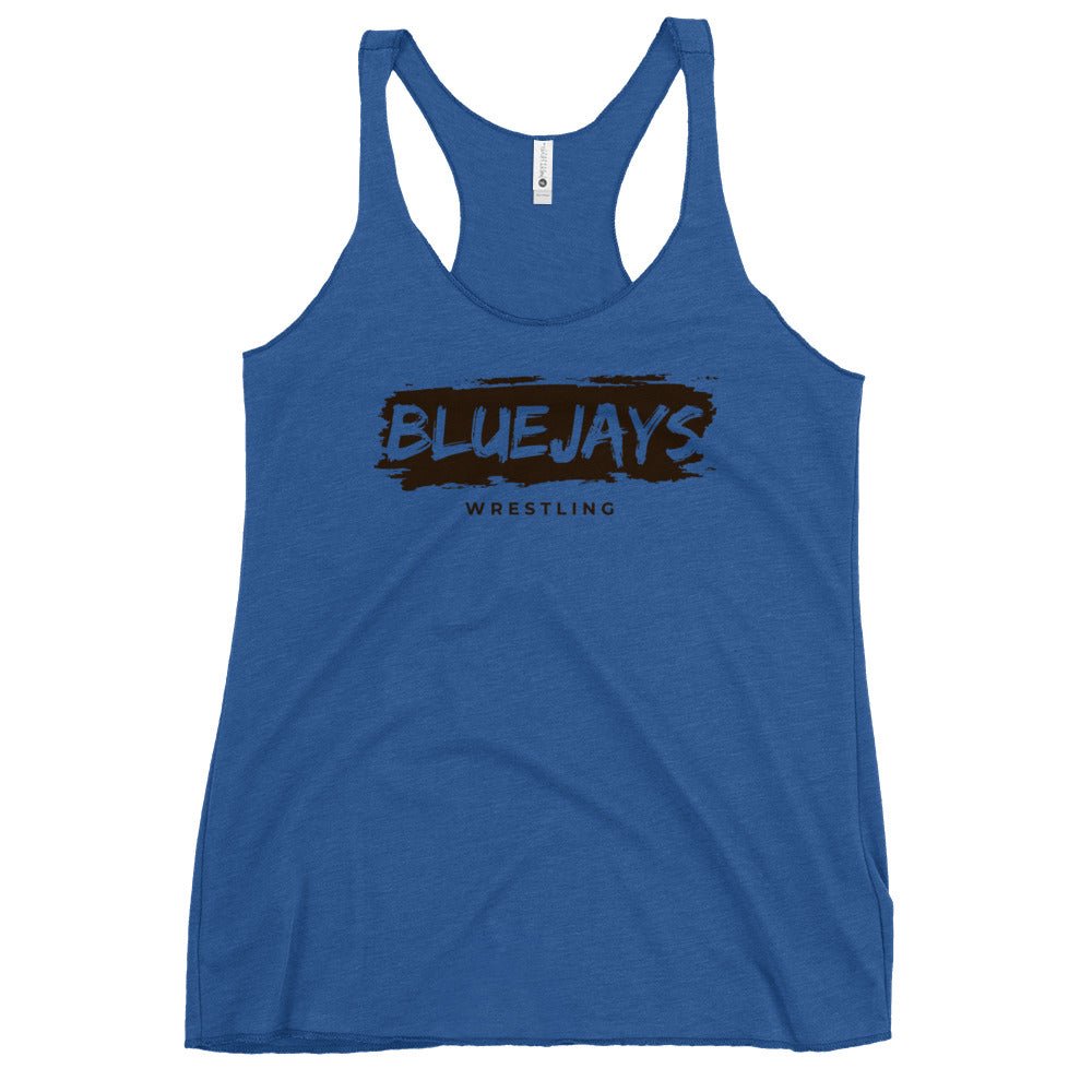 Performance | Thin Racerback Tank Top | Middlesex Bluejays Wrestling | Script Logo