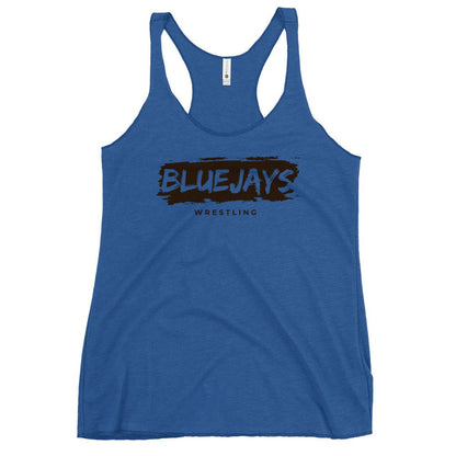 Performance | Thin Racerback Tank Top | Middlesex Bluejays Wrestling | Script Logo