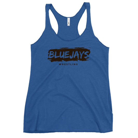 Performance | Thin Racerback Tank Top | Middlesex Bluejays Wrestling | Script Logo