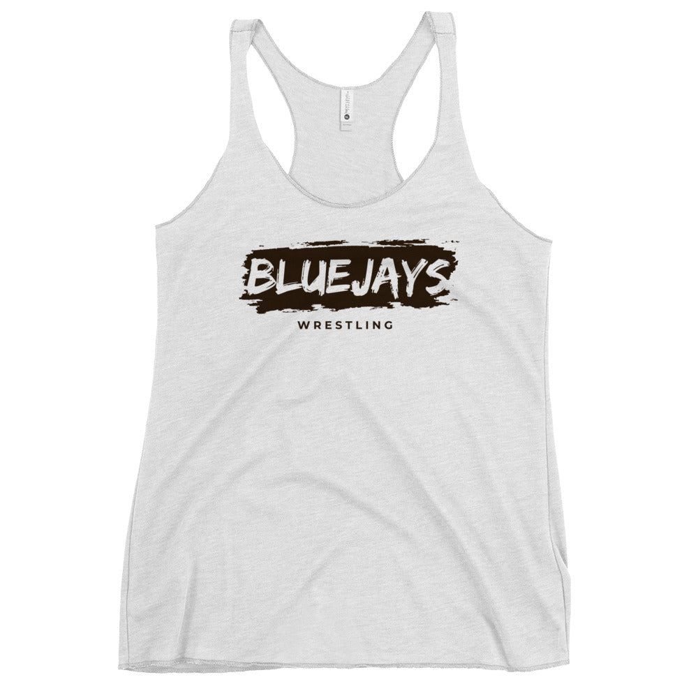 Performance | Thin Racerback Tank Top | Middlesex Bluejays Wrestling | Script Logo
