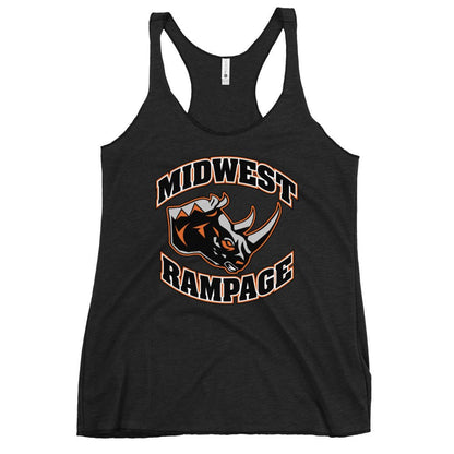 Performance | Thin Racerback Tank Top | Midwest Rampage | Crest Logo