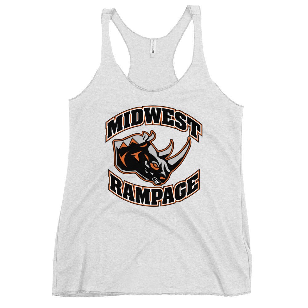 Performance | Thin Racerback Tank Top | Midwest Rampage | Crest Logo