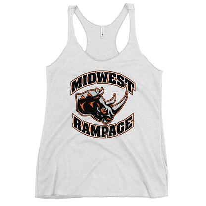 Performance | Thin Racerback Tank Top | Midwest Rampage | Crest Logo