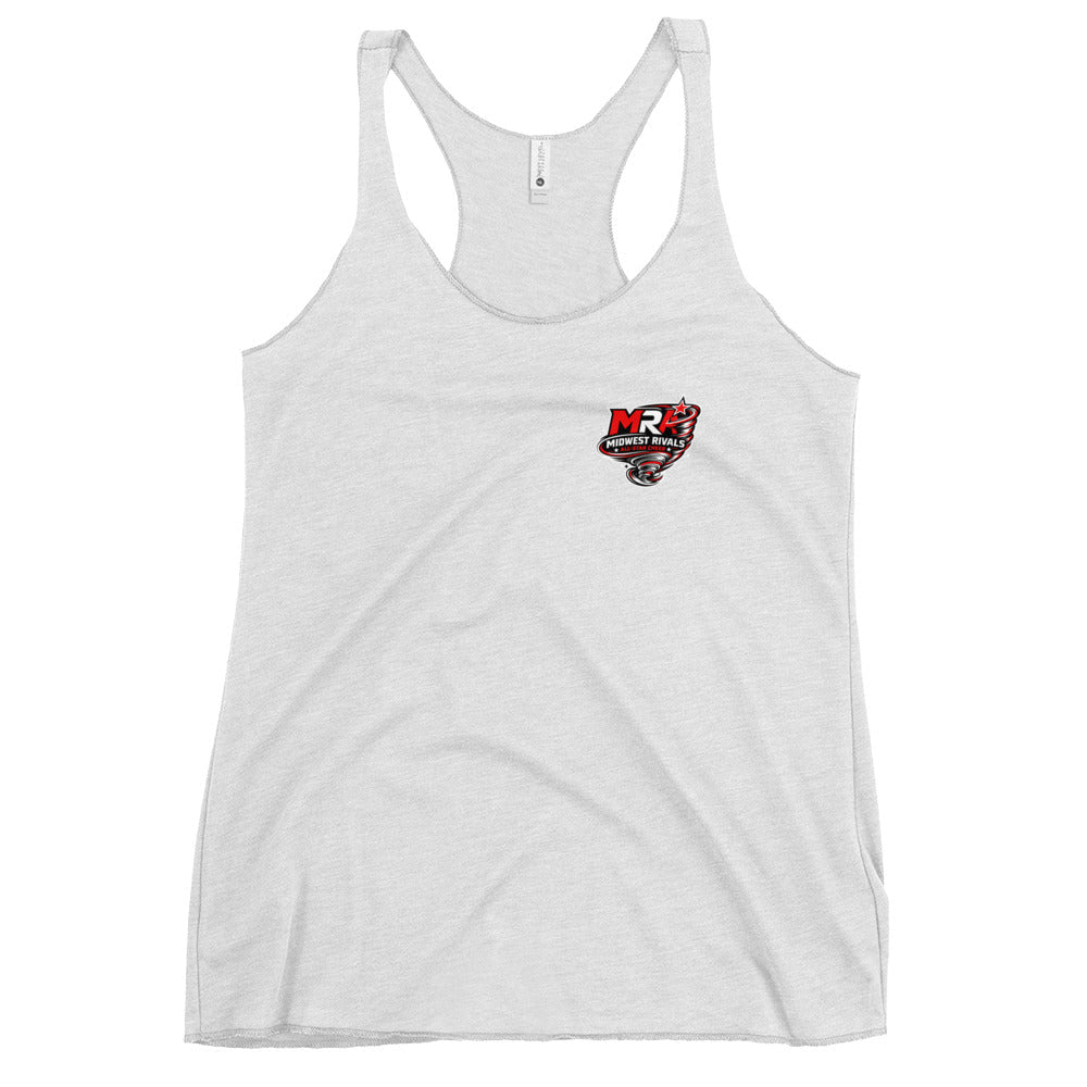 Performance | Thin Racerback Tank Top | Midwest Rivals Allstar Cheer | Pocket Logo