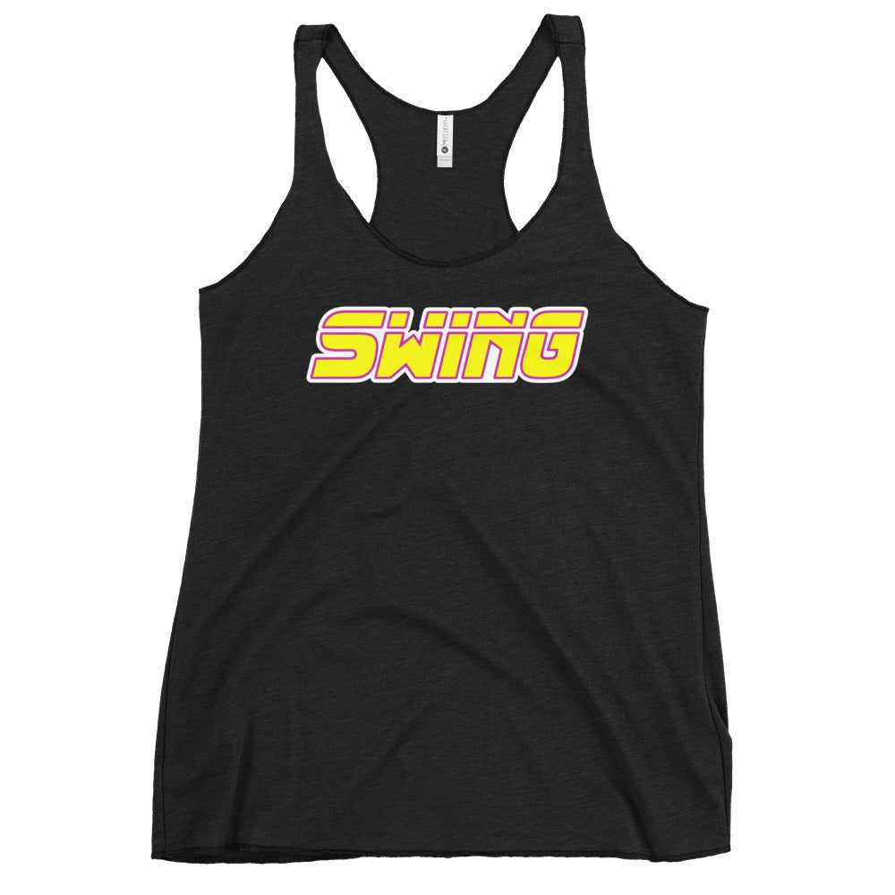 Performance | Thin Racerback Tank Top | Midwest Swing Softball | Mark Logo