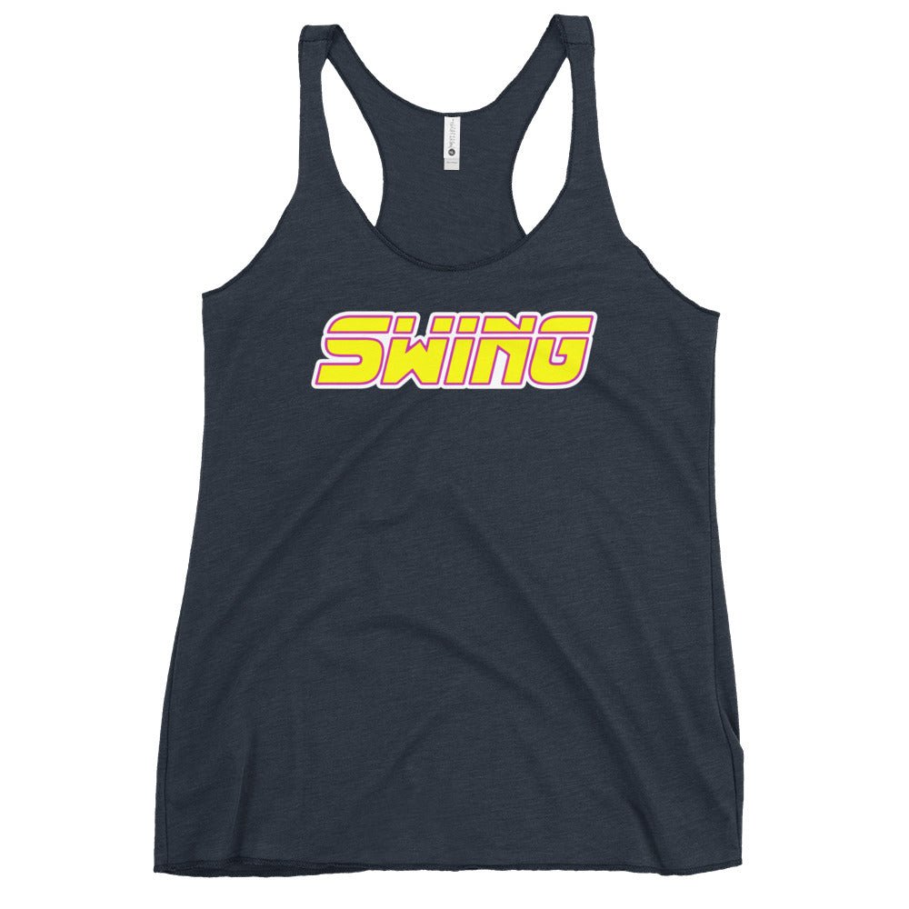 Performance | Thin Racerback Tank Top | Midwest Swing Softball | Mark Logo