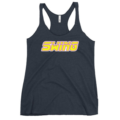 Performance | Thin Racerback Tank Top | Midwest Swing Softball | Mark Logo