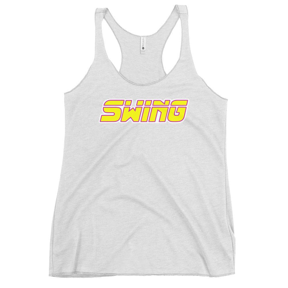 Performance | Thin Racerback Tank Top | Midwest Swing Softball | Mark Logo