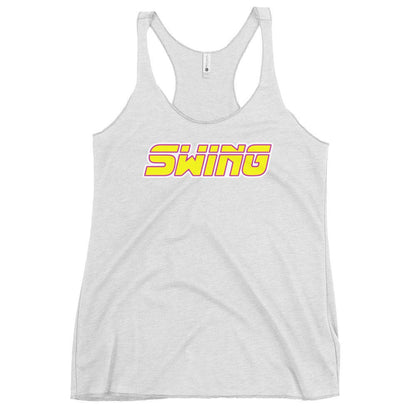 Performance | Thin Racerback Tank Top | Midwest Swing Softball | Mark Logo