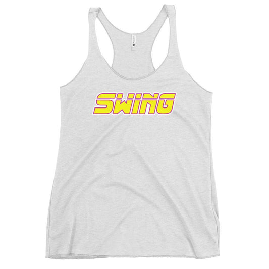Performance | Thin Racerback Tank Top | Midwest Swing Softball | Mark Logo