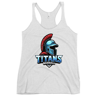 Performance | Thin Racerback Tank Top | Mighty Titans Baseball | Crest Logo