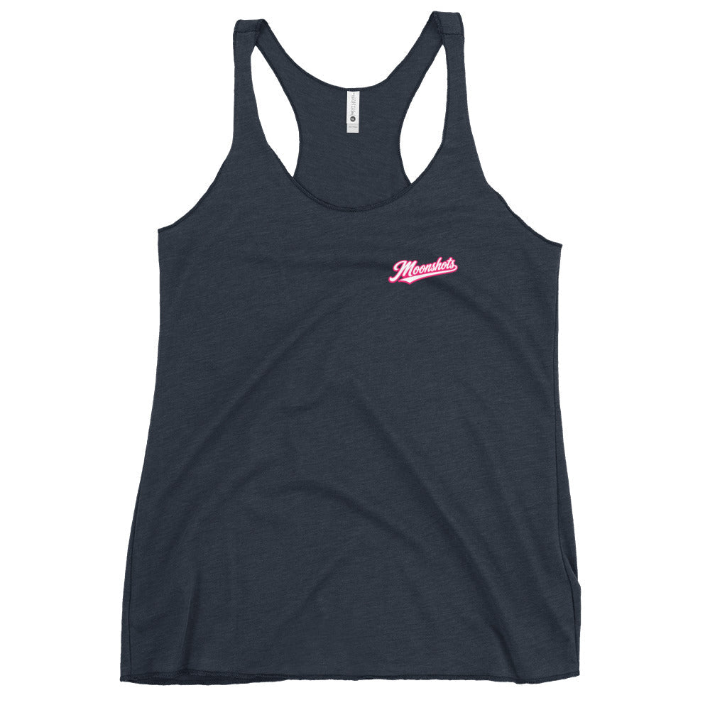 Performance | Thin Racerback Tank Top | Moonshots | Script Logo