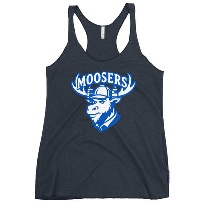 Performance | Thin Racerback Tank Top | Moosers | Mascot Logo