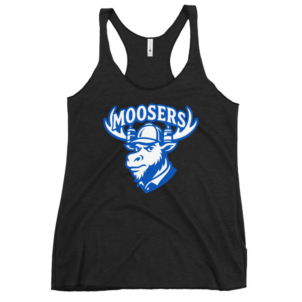 Performance | Thin Racerback Tank Top | Moosers | Mascot Logo