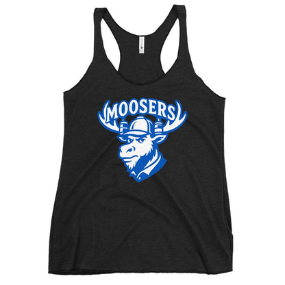 Performance | Thin Racerback Tank Top | Moosers | Mascot Logo