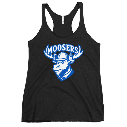 Performance | Thin Racerback Tank Top | Moosers | Mascot Logo