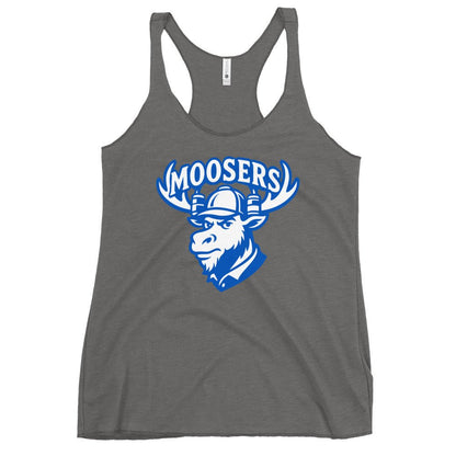 Performance | Thin Racerback Tank Top | Moosers | Mascot Logo