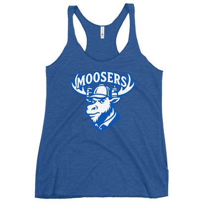 Performance | Thin Racerback Tank Top | Moosers | Mascot Logo