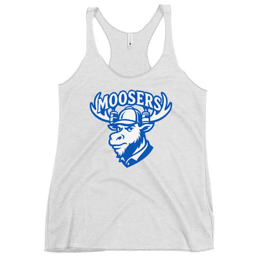 Performance | Thin Racerback Tank Top | Moosers | Mascot Logo