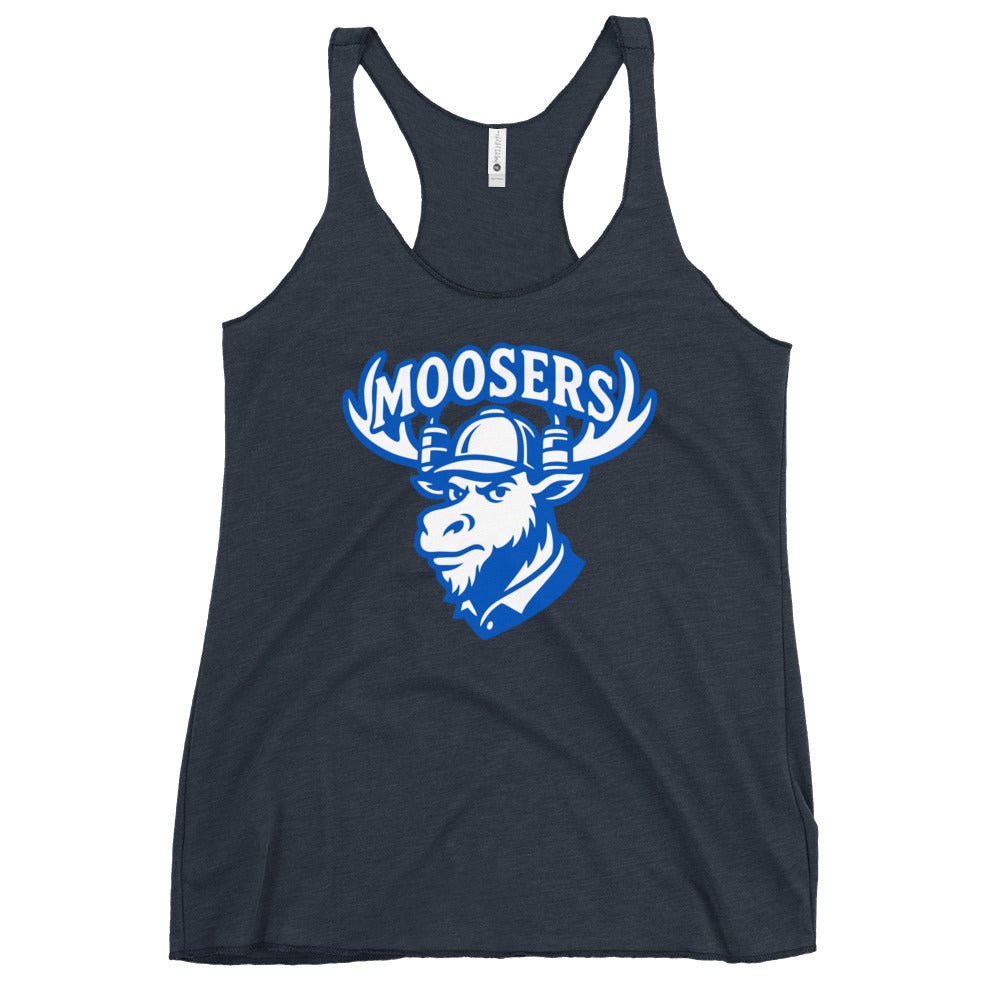 Performance | Thin Racerback Tank Top | Moosers | Mascot Logo