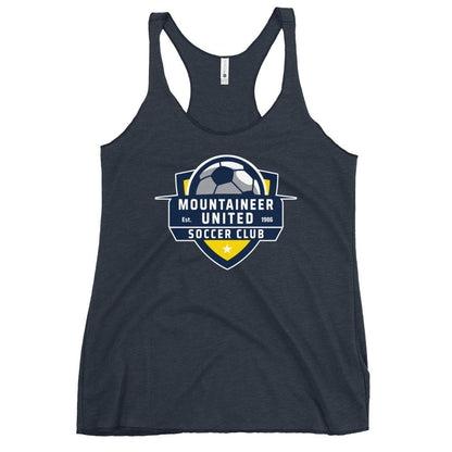 Performance | Thin Racerback Tank Top | Mountaineer United Soccer Club | Alpine Crest Logo