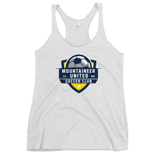 Performance | Thin Racerback Tank Top | Mountaineer United Soccer Club | Alpine Crest Logo
