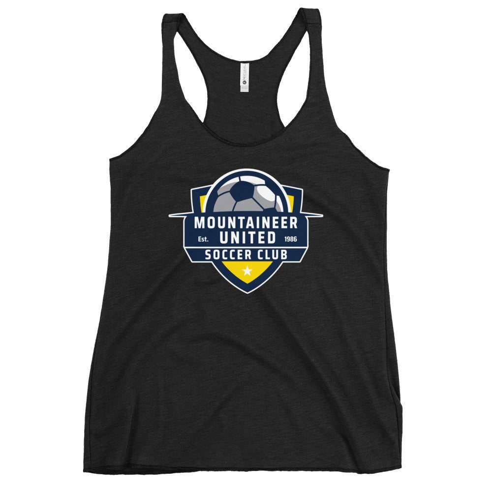 Performance | Thin Racerback Tank Top | Mountaineer United Soccer Club | Alpine Crest Logo