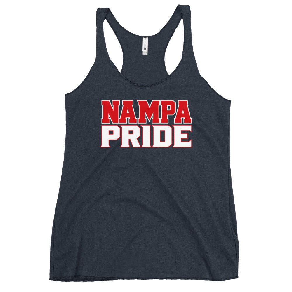 Performance | Thin Racerback Tank Top | Nampa Pride | Letter Mark Logo