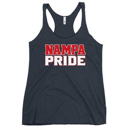 Performance | Thin Racerback Tank Top | Nampa Pride | Letter Mark Logo