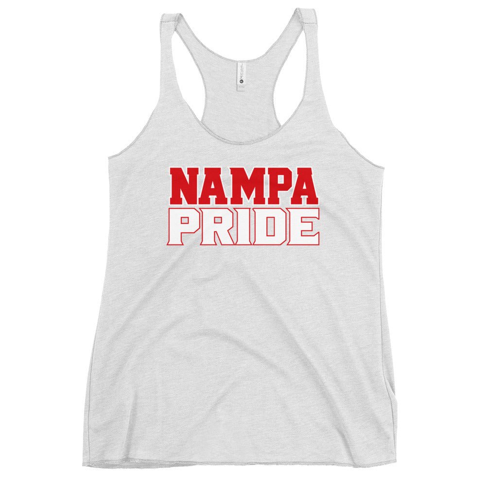 Performance | Thin Racerback Tank Top | Nampa Pride | Letter Mark Logo