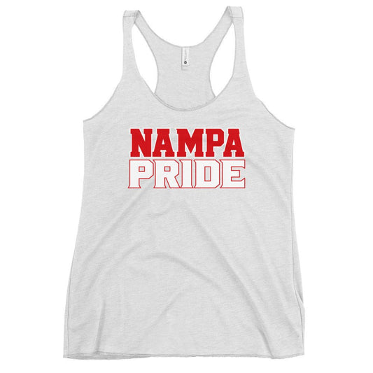 Performance | Thin Racerback Tank Top | Nampa Pride | Letter Mark Logo