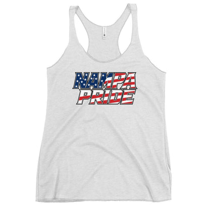 Performance | Thin Racerback Tank Top | Nampa Pride | Modern Script Logo