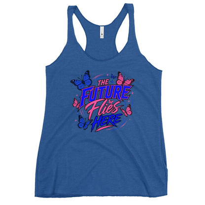 Performance | Thin Racerback Tank Top | Next Era Athletics | Wordmark Monarch Logo