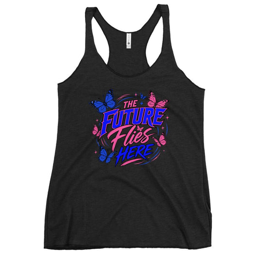 Performance | Thin Racerback Tank Top | Next Era Athletics | Wordmark Monarch Logo