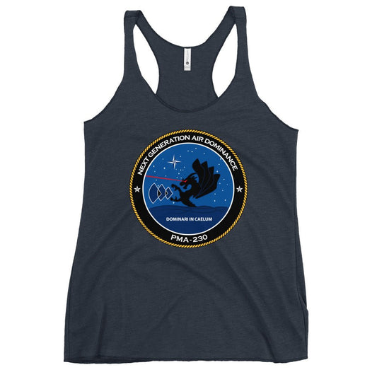 Performance | Thin Racerback Tank Top | Next Generation Air Dominance | Badge Logo