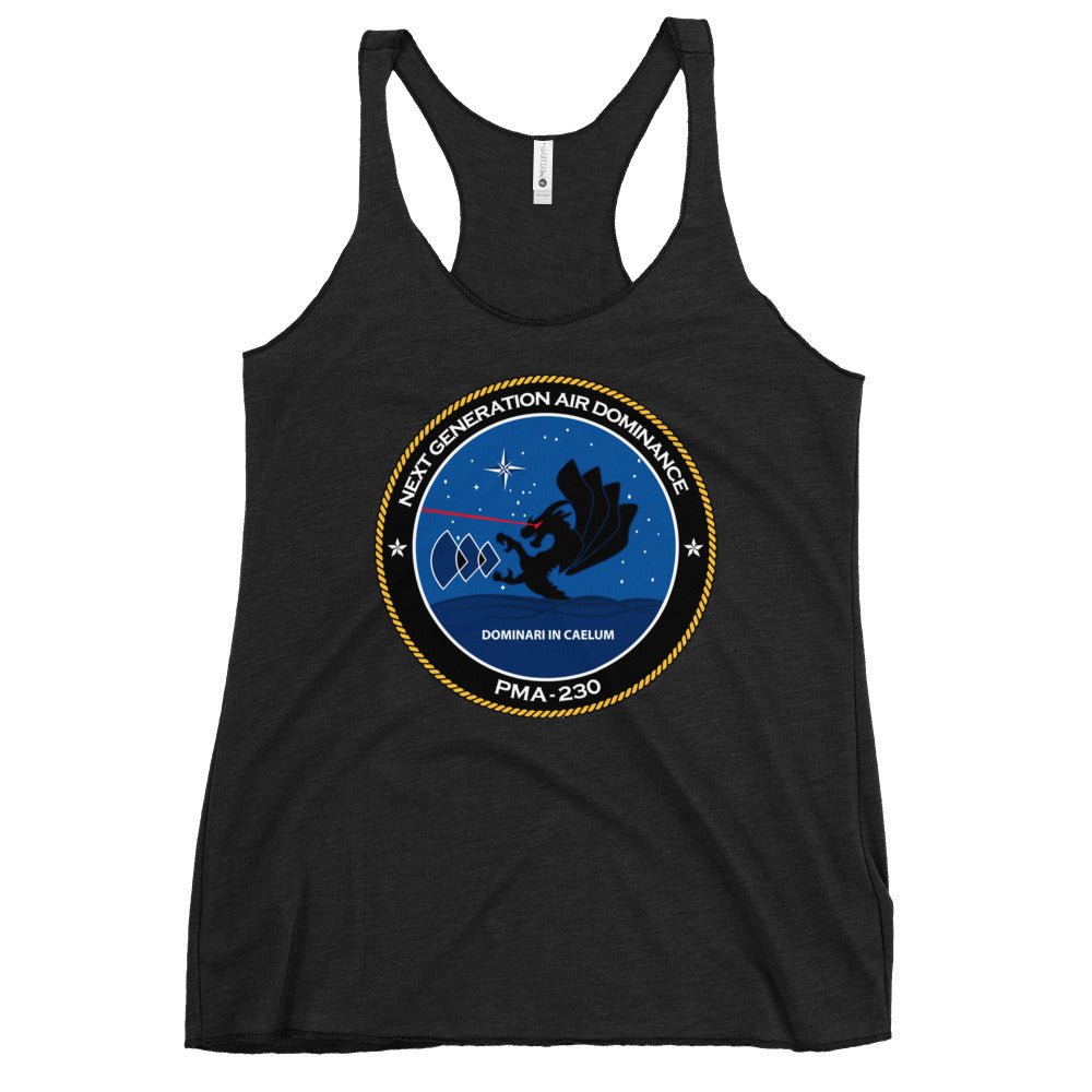 Performance | Thin Racerback Tank Top | Next Generation Air Dominance | Badge Logo