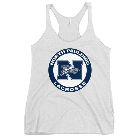 Performance | Thin Racerback Tank Top | North Paulding Lacrosse | Badge Logo